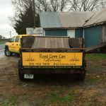 Royal Lawn Care truck with trailer at North Bay Marina