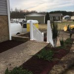 Outdoor steps next to house