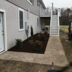 Outdoor stairs to second story